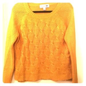 Yellow Sweater - Forever 21 - Large
